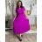 Women's Long Chiffon Short Sleeve Dress (S/M ONE SIZE) ITALIAN FASHION IMWGS231048