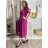Women's Long Summer Short Sleeve Dress (S/M ONE SIZE) ITALIAN FASHION IMD23430
