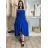 Elegant trousers with belt for women (S/M/L ONE SIZE) ITALIAN FASHION IM425057 S / M / L Royal blue