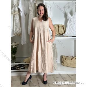 Women's summer short sleeve dress (44/46/48 ONE SIZE) ITALIAN FASHION IM424287