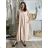 Women's summer short sleeve dress (44/46/48 ONE SIZE) ITALIAN FASHION IM424287 S / M / L green khaki