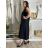 Women's summer short sleeve dress (44/46/48 ONE SIZE) ITALIAN FASHION IM424287 S / M / L green khaki