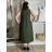 Women's summer short sleeve dress (44/46/48 ONE SIZE) ITALIAN FASHION IM424287 S / M / L green khaki