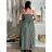 Elegant women's trousers (S/M/L ONE SIZE) ITALIAN FASHION IMWGS25007 -   green khaki -   S / M / L