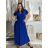 Women's Long Summer Short Sleeve Dress (S/M ONE SIZE) ITALIAN FASHION IM323111