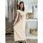 Women's Long Summer Short Sleeve Dress (S/M ONE SIZE) ITALIAN FASHION IM323111