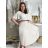 Elegant trousers with belt for women (S/M/L ONE SIZE) ITALIAN FASHION IM425057 -   beige -
