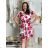 Women's short sleeve summer dress (S/M/L ONE SIZE) ITALIAN FASHION IMD250004