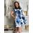 Women's short sleeve summer dress (S/M/L ONE SIZE) ITALIAN FASHION IMD250004