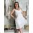 Women's Summer Boho Lace Strapless Dress (S/M ONE SIZE) ITALIAN FASHION IMPEM231202 S / M white