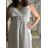 Women's Summer Boho Lace Strapless Dress (S/M ONE SIZE) ITALIAN FASHION IMPEM231202 S / M white