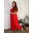 Long casual short sleeve women's dress, oversized (42/44/46 ONE SIZE) ITALIAN FASHION IMD2525370 -   šedá tmavá -