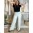 Women's long summer oversize pants (S/M/L ONE SIZE) ITALIAN FASHION IM425271 -   Light blue -   S / M / L