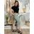 Women's summer stretch shorts (S/M/L) ITALIAN FASHION IMS24006 M / L zelená khaki