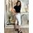 Women's summer stretch shorts (S/M/L) ITALIAN FASHION IMS24006 M / L black