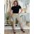 Women's summer stretch shorts (S/M/L) ITALIAN FASHION IMS24006 M / L black