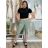Women's summer stretch shorts (S/M/L) ITALIAN FASHION IMS24006 M / L black