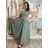 Elegant women's trousers (S/M/L ONE SIZE) ITALIAN FASHION IMWGS25007 -   green khaki -   S / M / L