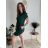 Dress classic short sleeve with pockets women (UNI S / M) ITALIAN FASHION IMD20025
