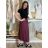 Elegant trousers with belt for women (S/M/L ONE SIZE) ITALIAN FASHION IM425057 M/L/XL wine