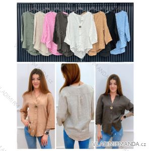 Women's long sleeve furry sweater (S/M/L ONE SIZE) ITALIAN FASHION IMWCH25116