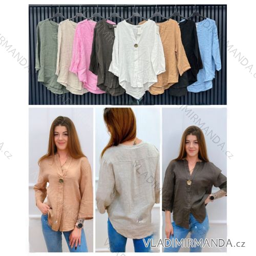 Women's long sleeve furry sweater (S/M/L ONE SIZE) ITALIAN FASHION IMWCH25116