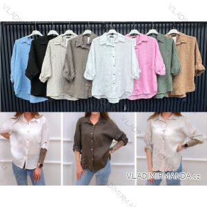 Women's long sleeve furry sweater (S/M/L ONE SIZE) ITALIAN FASHION IMWCH25116