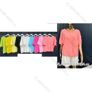 Women's long sleeve furry sweater (S/M/L ONE SIZE) ITALIAN FASHION IMWCH25116