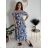 Women's short sleeve summer casual dress (S/M/L ONE SIZE) ITALIAN FASHION IMWGB25022
