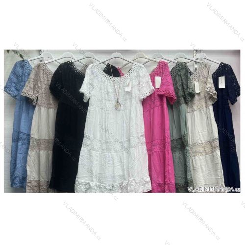 Dress with 3/4-sleeve ladies pocket (uni sl) ITALIAN Fashion IM3181746