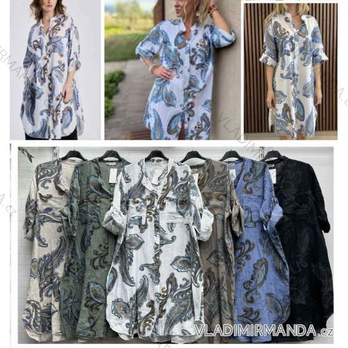 Dress with 3/4-sleeve ladies pocket (uni sl) ITALIAN Fashion IM3181746
