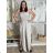 Elegant trousers with belt for women (S/M/L ONE SIZE) ITALIAN FASHION IM425057