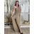 Elegant trousers with belt for women (S/M/L ONE SIZE) ITALIAN FASHION IM425057 S / M / L blue