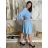 Women's short sleeve summer casual dress (S/M/L ONE SIZE) ITALIAN FASHION IMWGB25022