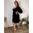 Women's short sleeve summer casual dress (S/M/L ONE SIZE) ITALIAN FASHION IMWGB25022