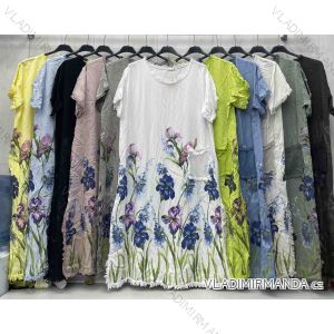 Women's Long Chiffon Short Sleeve Dress (S/M ONE SIZE) ITALIAN FASHION IMWGM23456