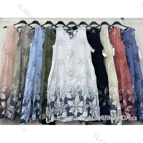 Women's Long Chiffon Short Sleeve Dress (S/M ONE SIZE) ITALIAN FASHION IMWGM23456