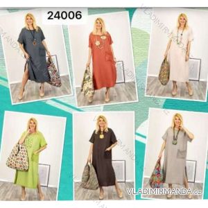 Šaty elegantní košilové dlouhý rukáv dámské (S/M ONE SIZE) ITALSKÁ MÓDA IMWY21734