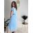 Women's short sleeve summer casual dress (S/M/L ONE SIZE) ITALIAN FASHION IMWGB25022