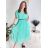 Women's short sleeve summer casual dress (S/M/L ONE SIZE) ITALIAN FASHION IMWGB25022