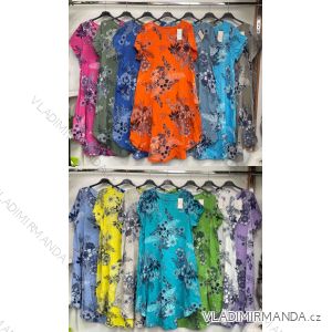 Women's Long Chiffon Short Sleeve Dress (S/M ONE SIZE) ITALIAN FASHION IMWGM23456