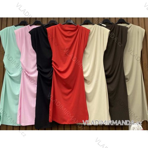 Šaty elegantní košilové dlouhý rukáv dámské (S/M ONE SIZE) ITALSKÁ MÓDA IMWY21734