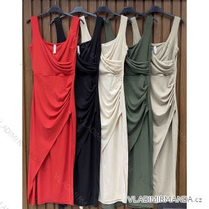Šaty elegantní košilové dlouhý rukáv dámské (S/M ONE SIZE) ITALSKÁ MÓDA IMWY21734