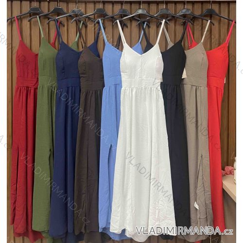 Šaty elegantní košilové dlouhý rukáv dámské (S/M ONE SIZE) ITALSKÁ MÓDA IMWY21734