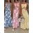 Women's short sleeve summer casual dress (S/M/L ONE SIZE) ITALIAN FASHION IMWGB25022