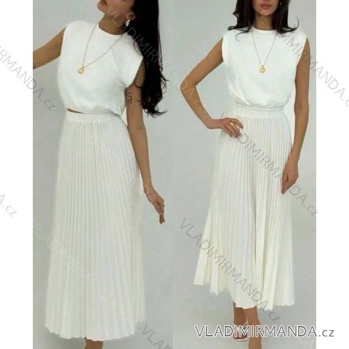 Women's short sleeve summer casual dress (S/M/L ONE SIZE) ITALIAN FASHION IMWGB25022