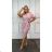 Women's Plus Size Dress Elegant Short Sleeve (40-50 ONE SIZE) POLISH FASHION PMLBT24ELENA
