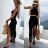 Women's Strappy Top Knitted Skirt Set (S/M ONE SIZE) ITALIAN FASHION IMM23M8509
