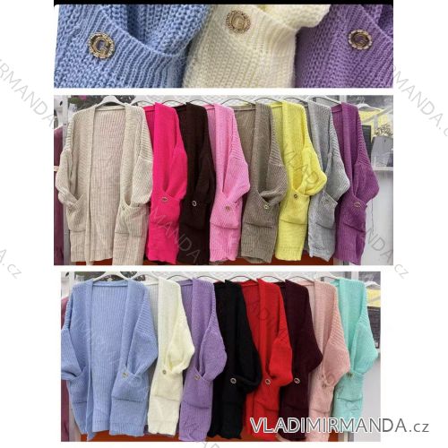 Women's Oversize Long Sleeve Sweater (S/M ONE SIZE) ITALIAN FASHION IMWCA23DH2302