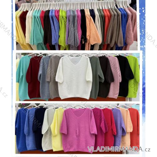 Women's Oversize Long Sleeve Sweater (S/M ONE SIZE) ITALIAN FASHION IMWCA23DH2302